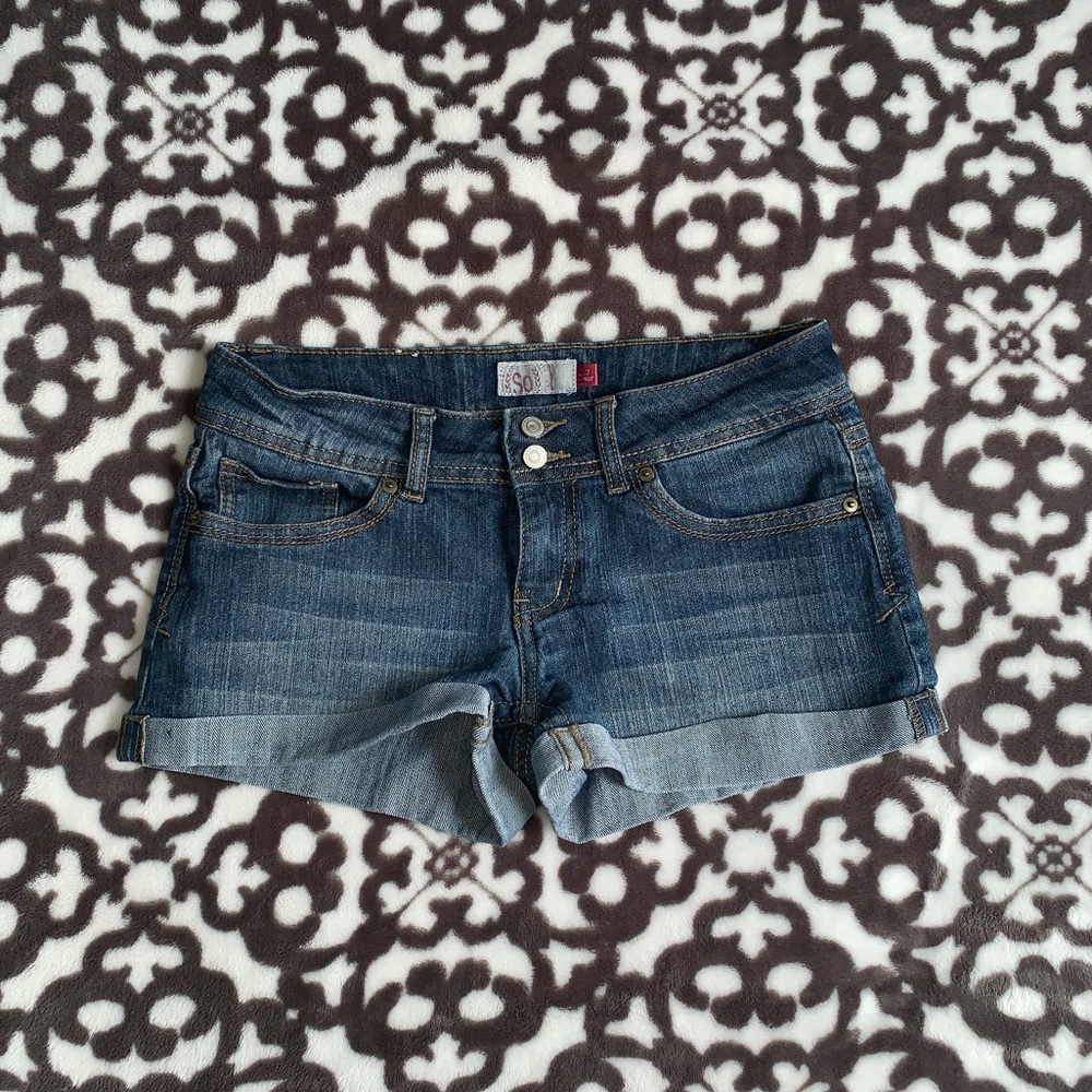 Dark Wash Denim Shorts